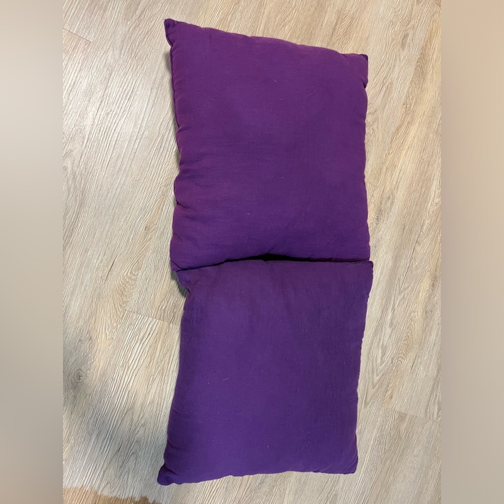 ***😀3 for $25./2 beautiful purple throw pillows.